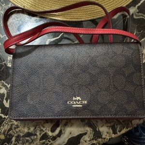 Coach Crossbody Bag in Brown and Red